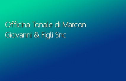 Officina Tonale di Marcon Giovanni & Figli Snc