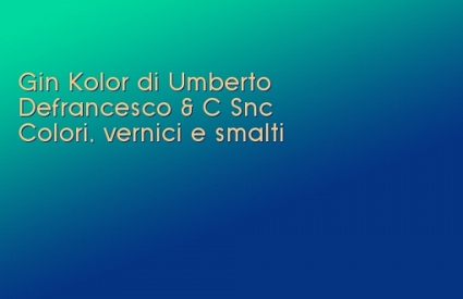 Gin Kolor di Umberto Defrancesco & C Snc