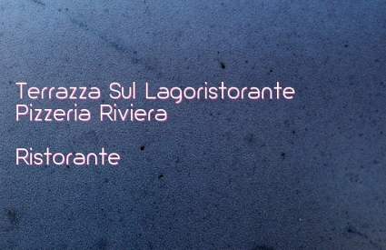 Terrazza Sul Lagoristorante Pizzeria Riviera