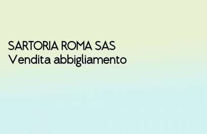 SARTORIA ROMA SAS