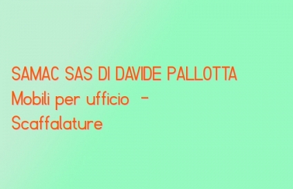 SAMAC SAS DI DAVIDE PALLOTTA