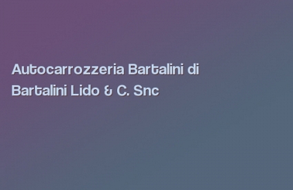 Autocarrozzeria Bartalini di Bartalini Lido & C. Snc