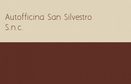 Autofficina San Silvestro S.n.c.