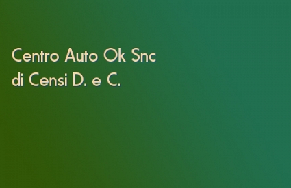 Centro Auto Ok Snc