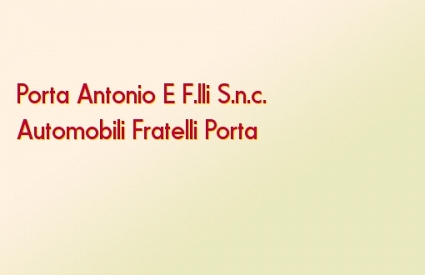 Porta Antonio E F.lli S.n.c.